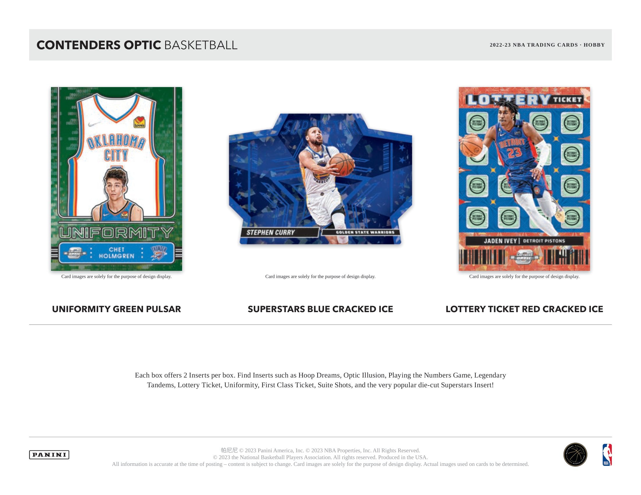 2022-23 PANINI CONTENDERS Basketball GREEN PARALLEL