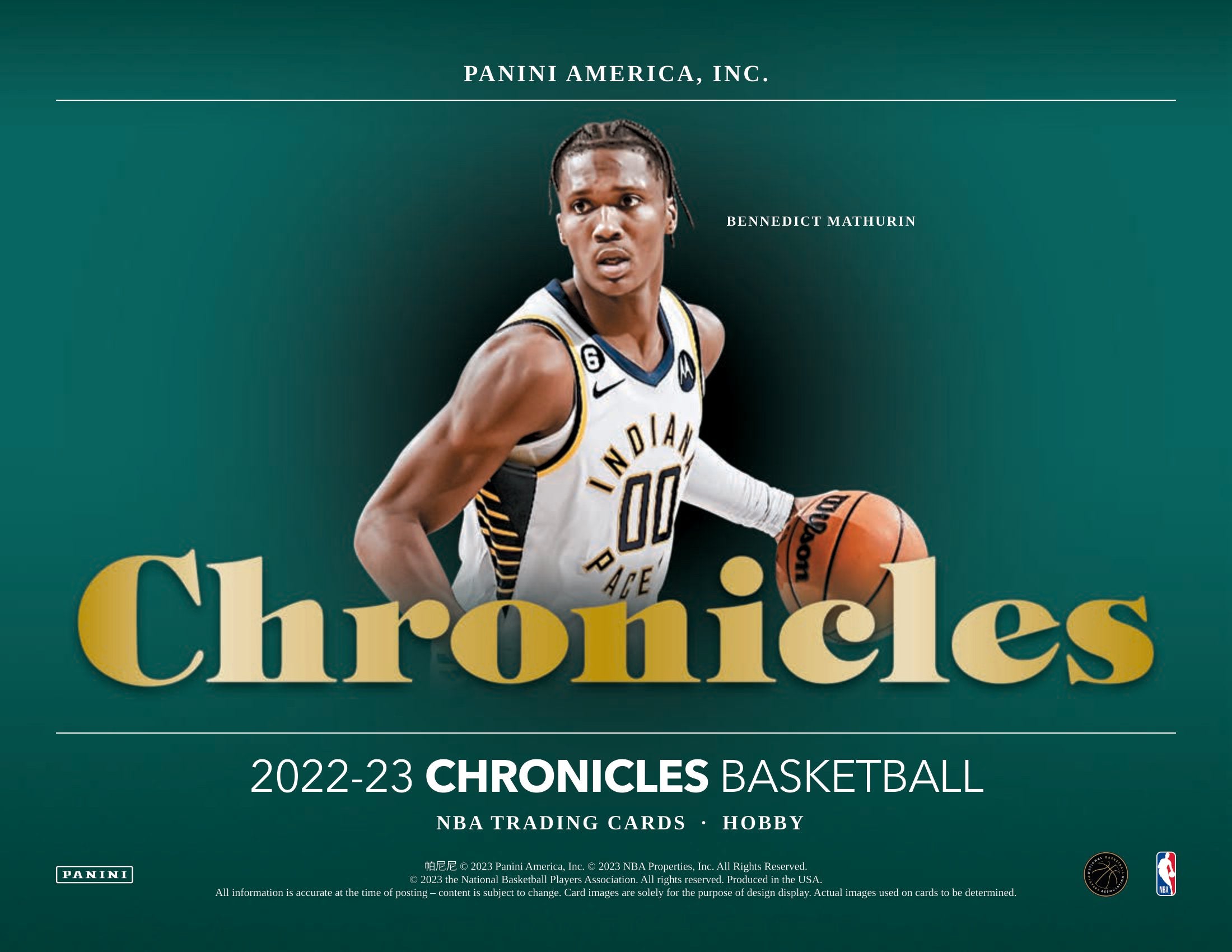 2022-23 Panini Chronicles Draft Picks Basketball 30 Card Hanger Pack