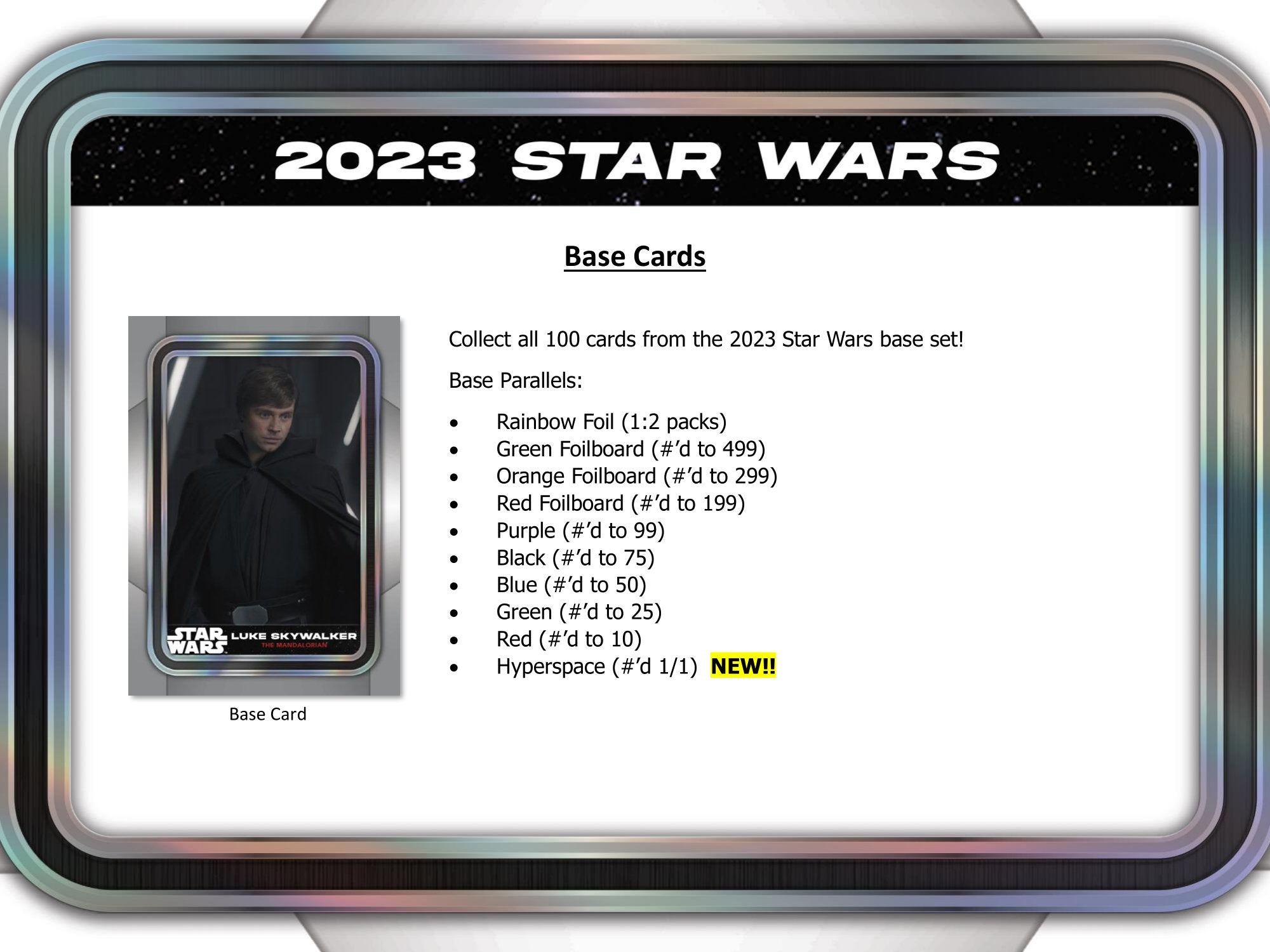 2023 Topps Star Wars Hobby – CB Hobby