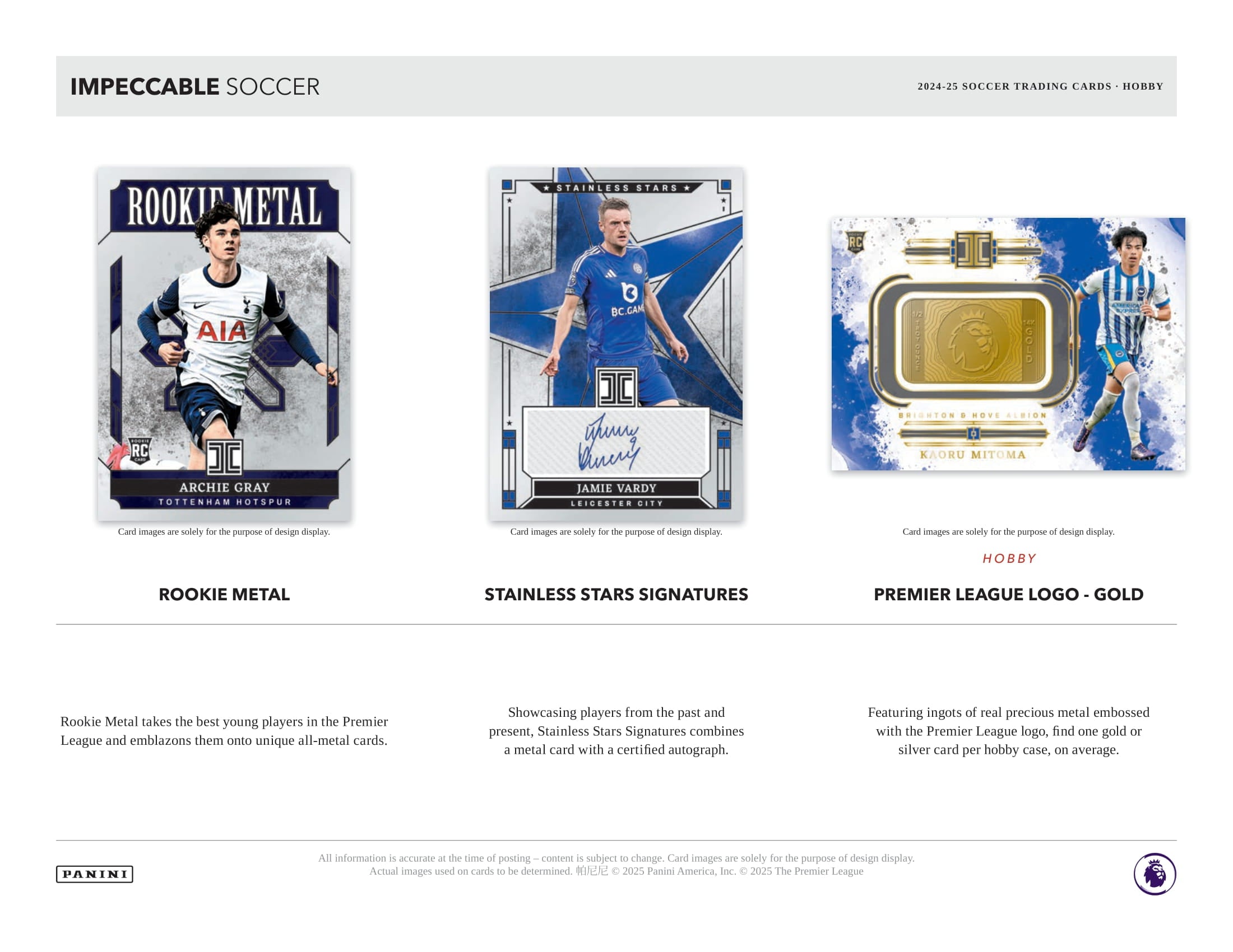 2024-25 Panini Impeccable Soccer Hobby Box – CB Hobby