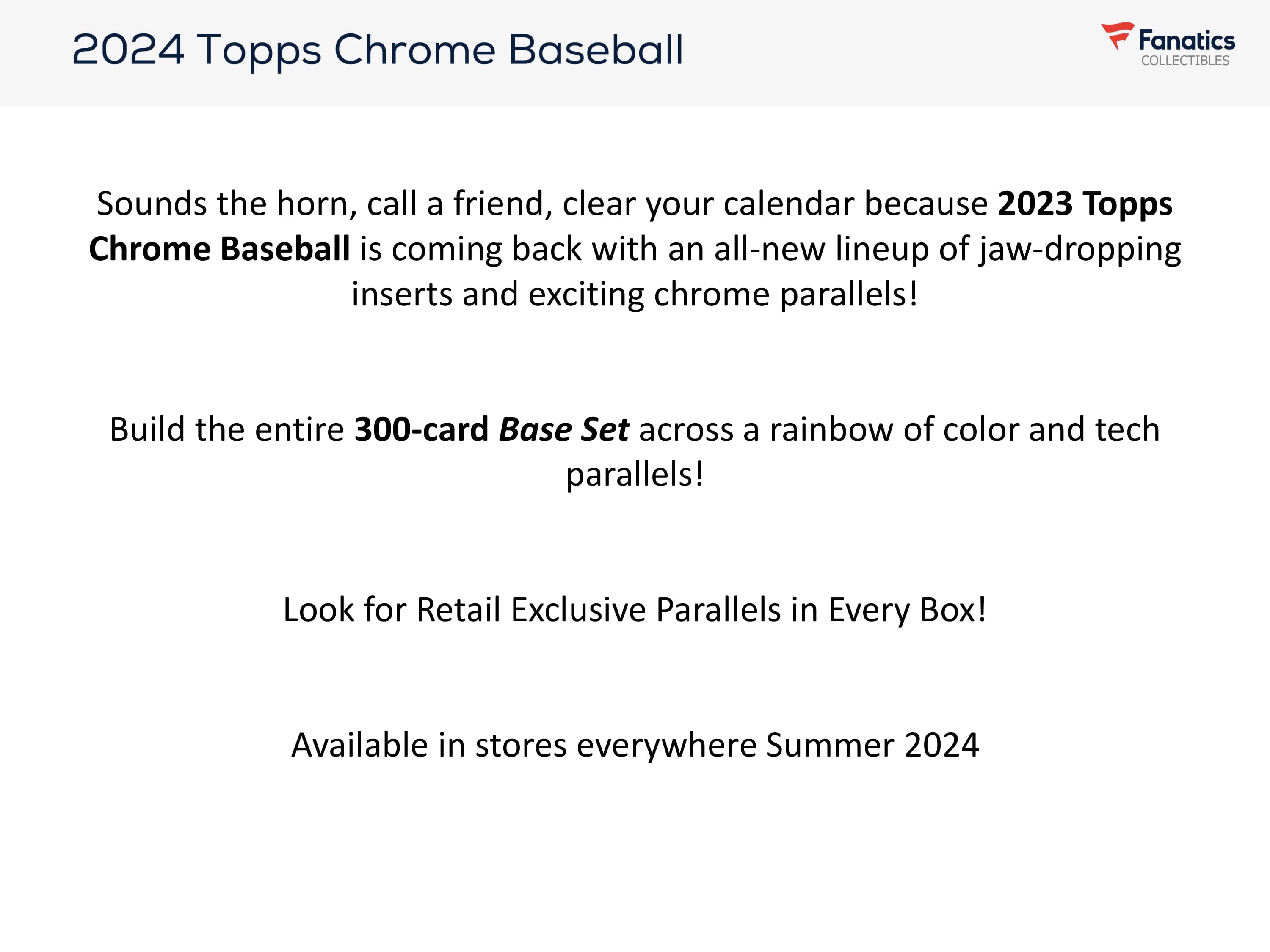 2024 Topps Chrome Baseball Monster Box Preorder Now at Diamond