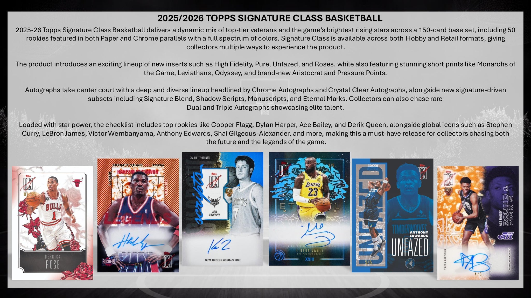 2025-26 Topps Signature Class Basketball Hobby Box – CB Hobby