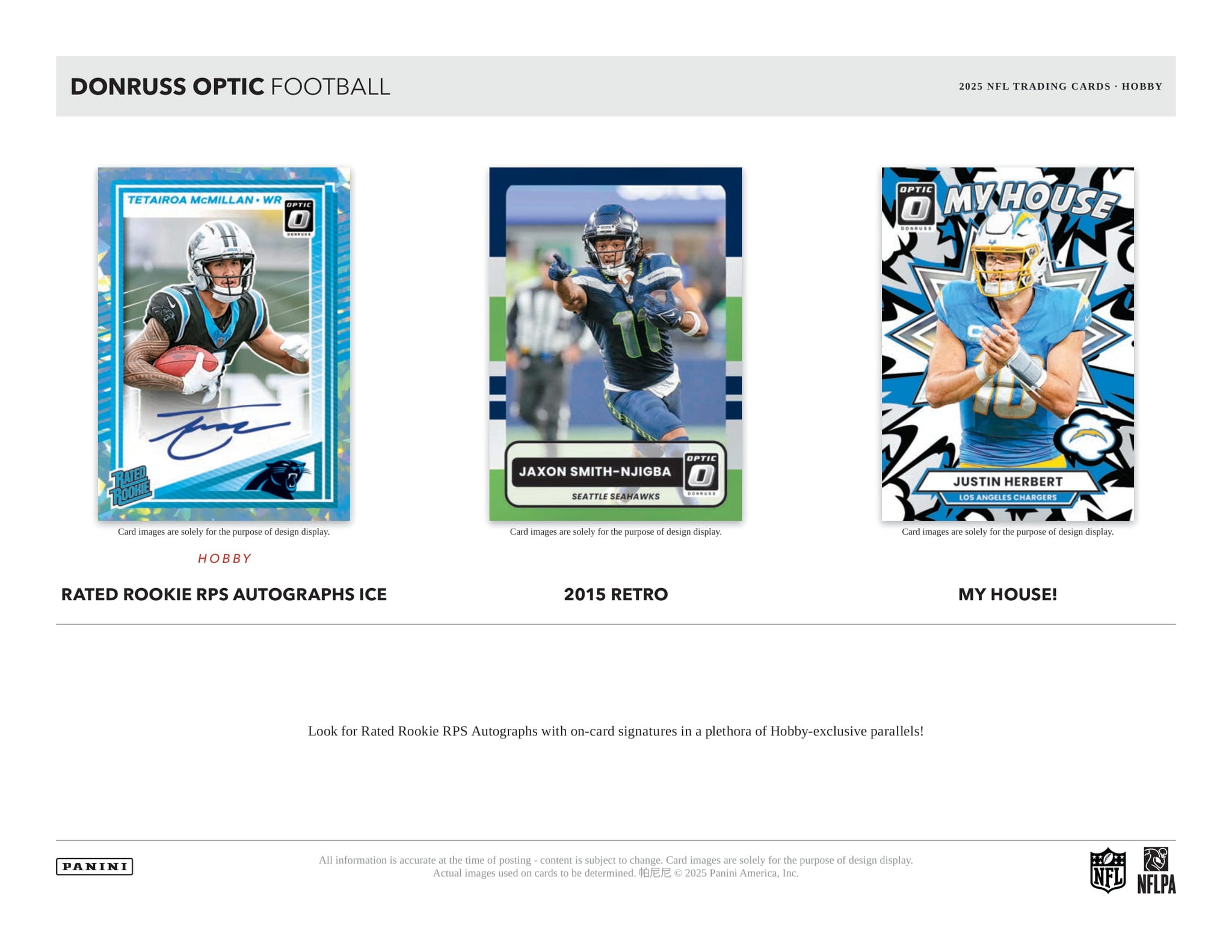 2025 Panini Donruss Optic Football Hobby Box – CB Hobby