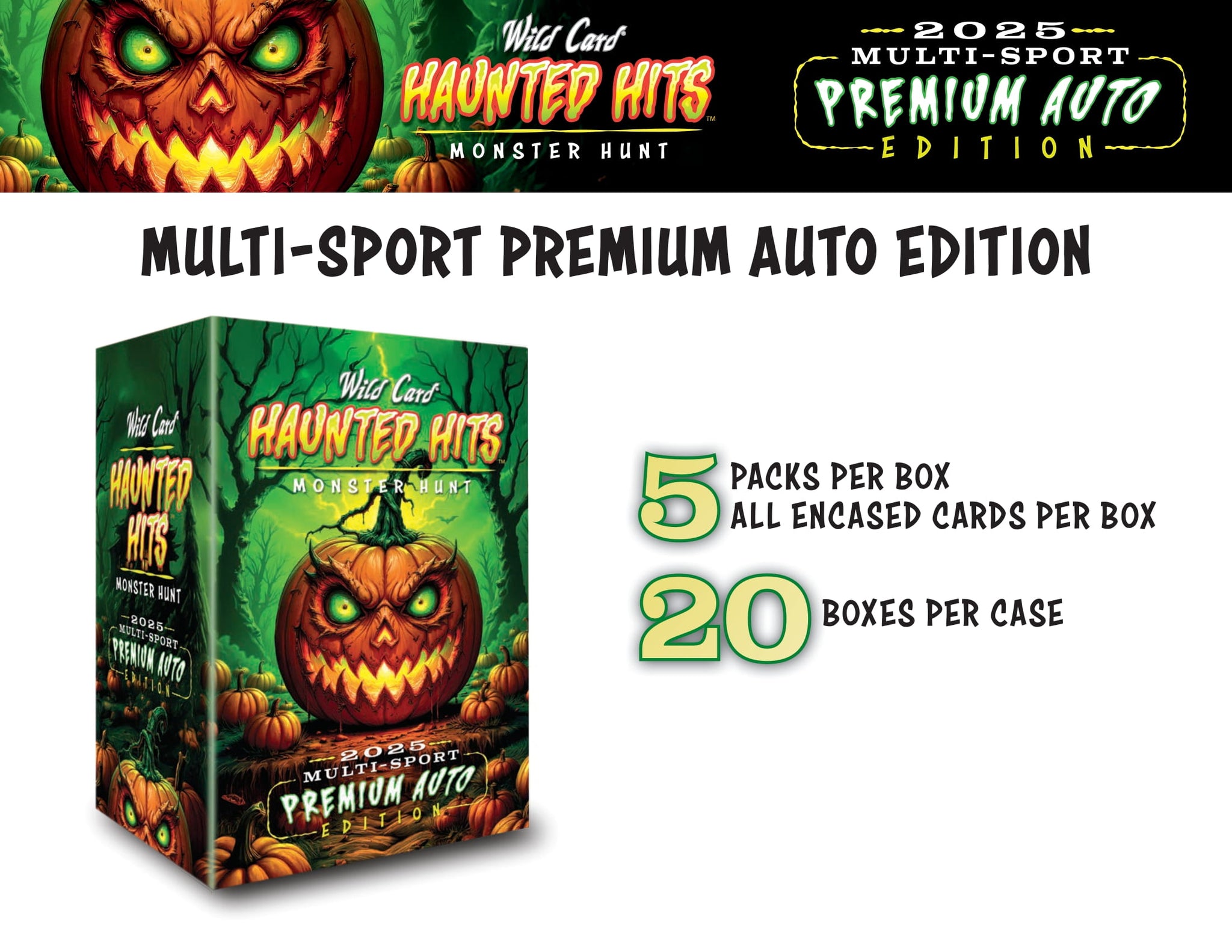 2025 Wild Card Multi-Sport Haunted Hits Premium Auto Edition Hobby