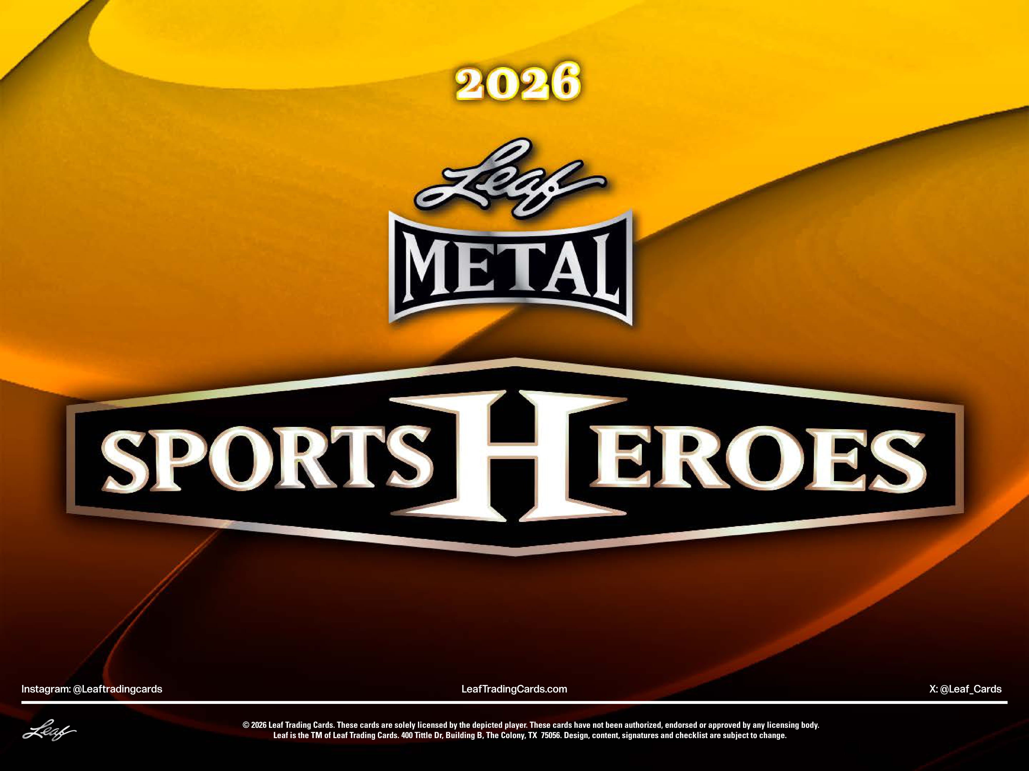 2026 Leaf Metal Sports Heroes Hobby Box – CB Hobby