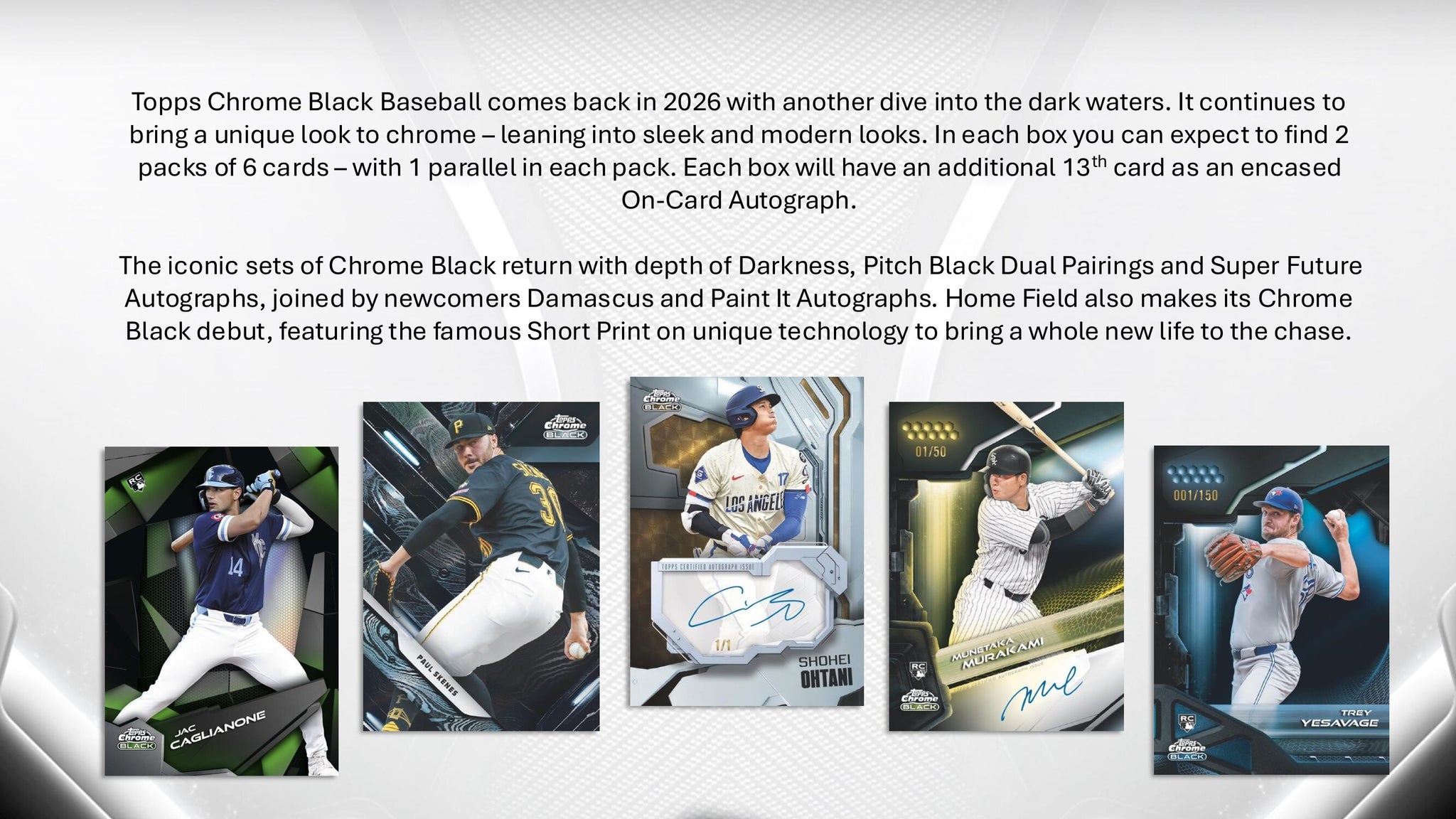2026 Topps Chrome Black Baseball Hobby Box – CB Hobby