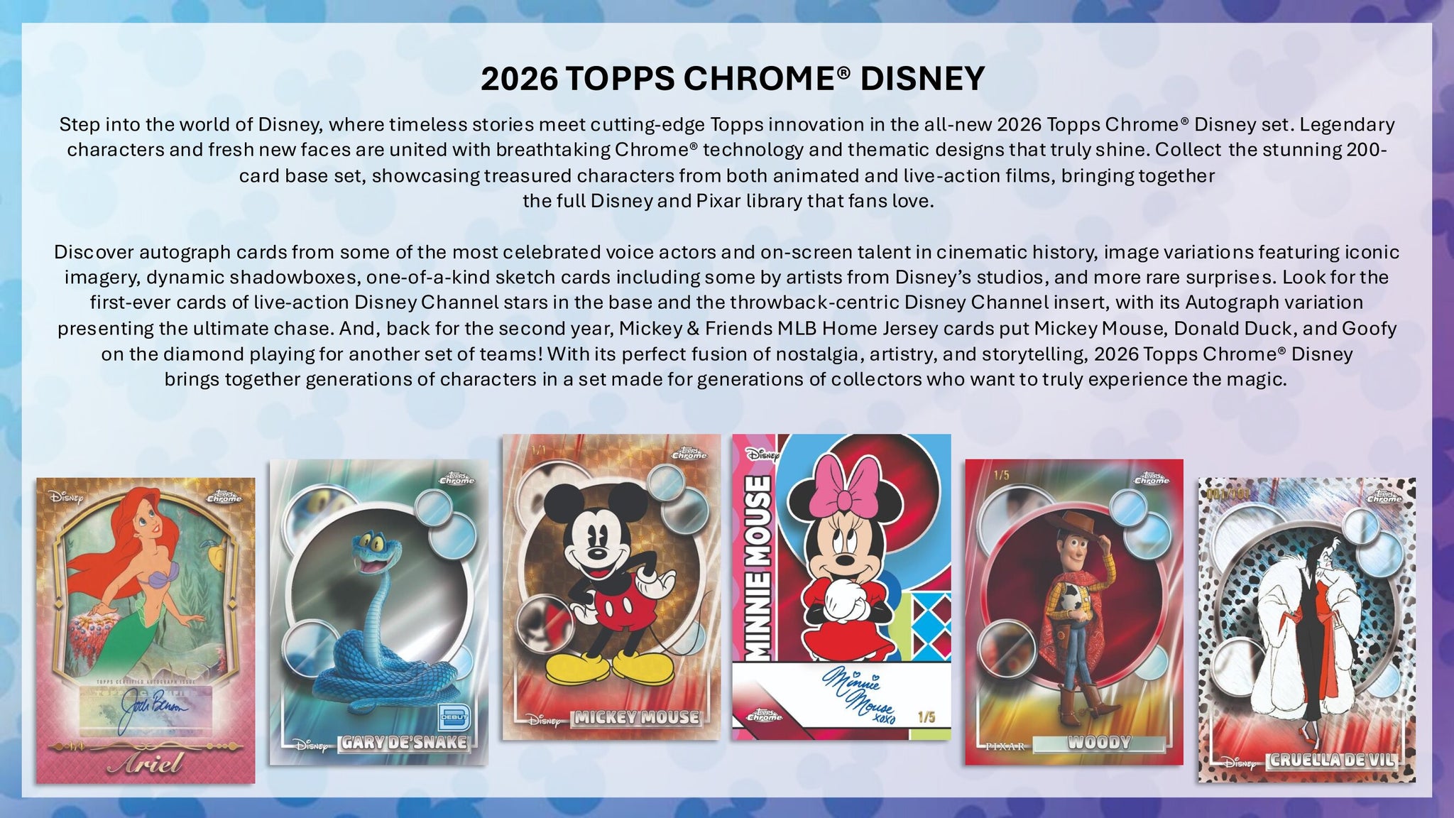 2026 Topps Chrome Disney Hobby Box – CB Hobby