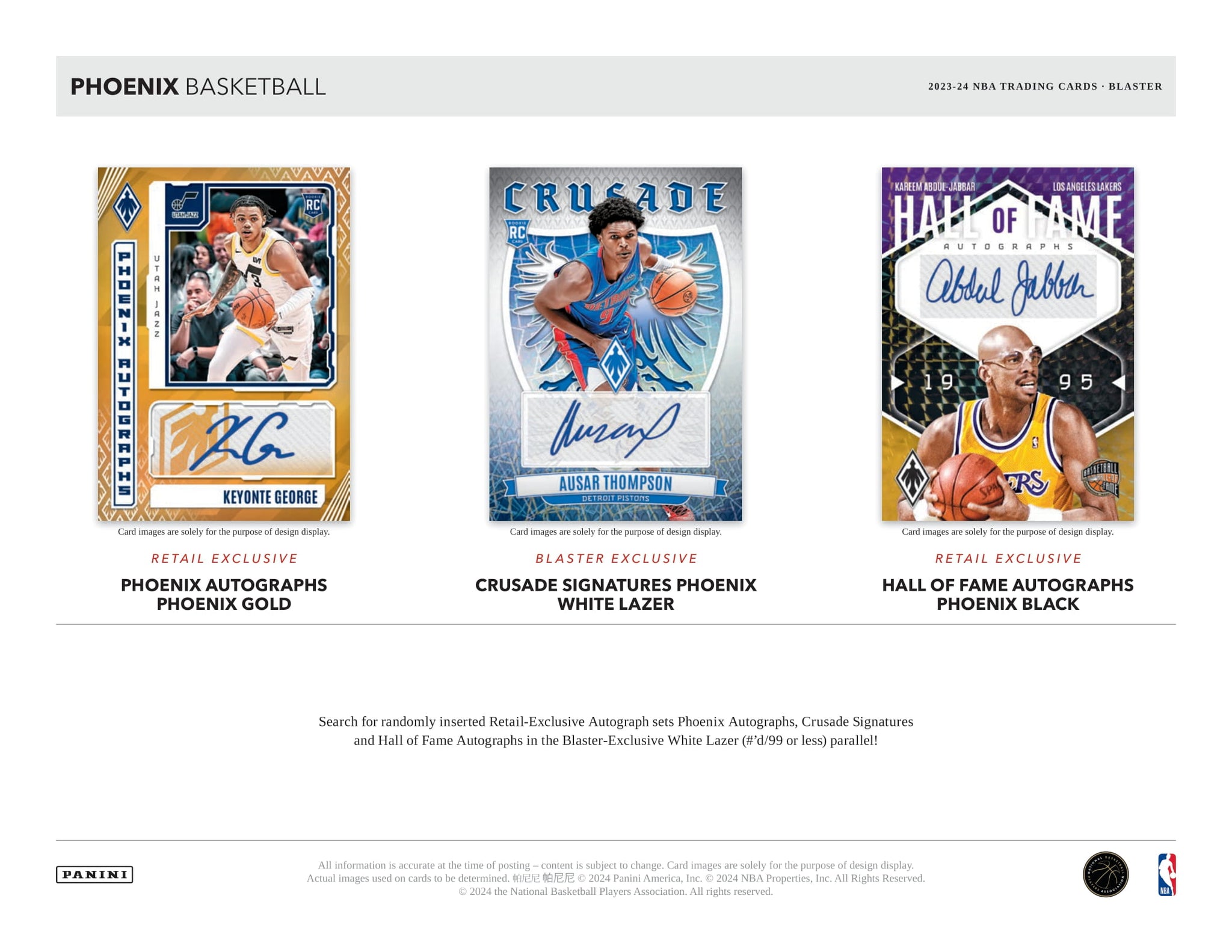 2023-24 Panini Phoenix Basketball Blaster Box – CB Hobby