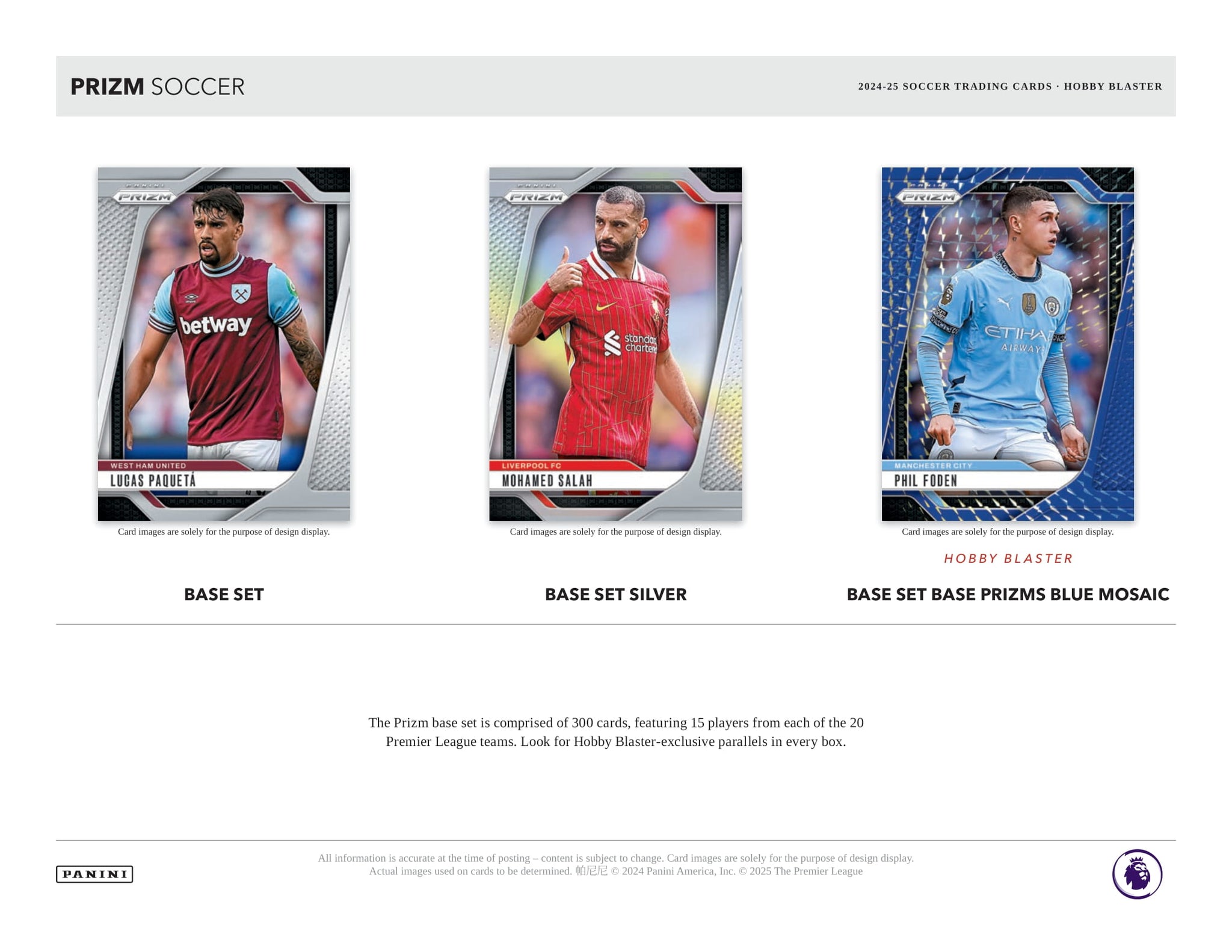 2024-25 Panini Prizm English Premier League Soccer Hobby