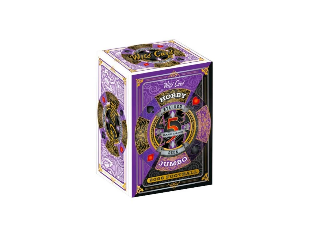 2026 Wild Card 5-Card Draw Stacked Deck Football Hobby Jumbo Box