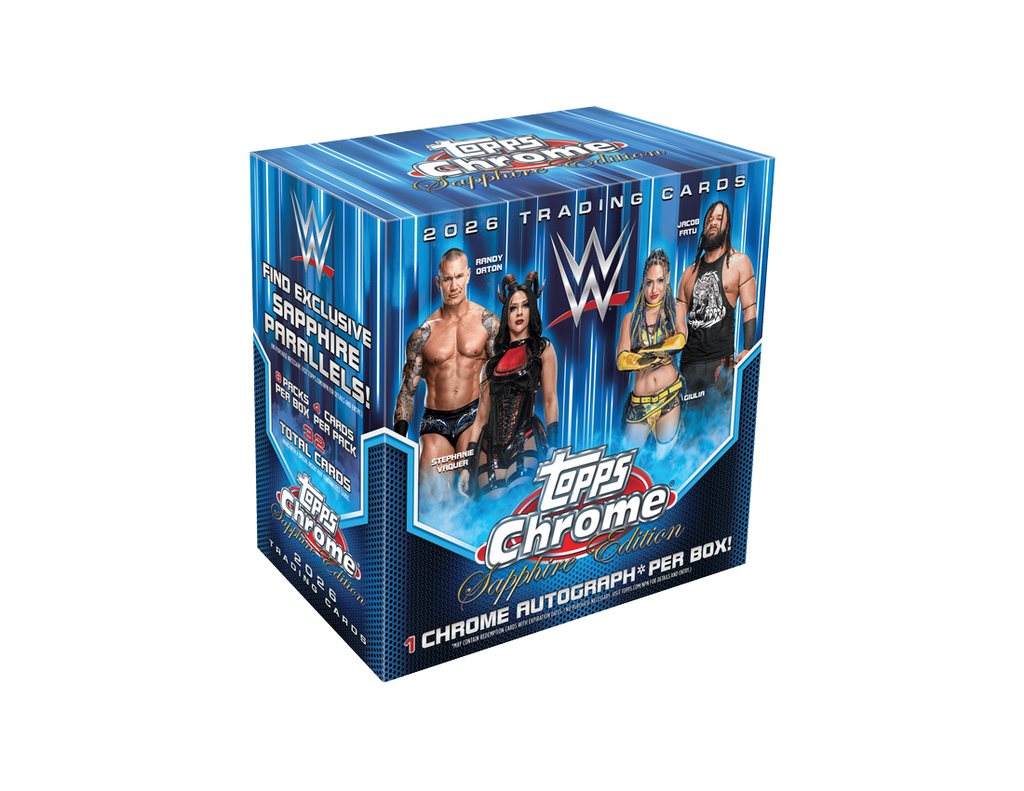 2026 Topps Chrome WWE Sapphire Edition Box – CB Hobby