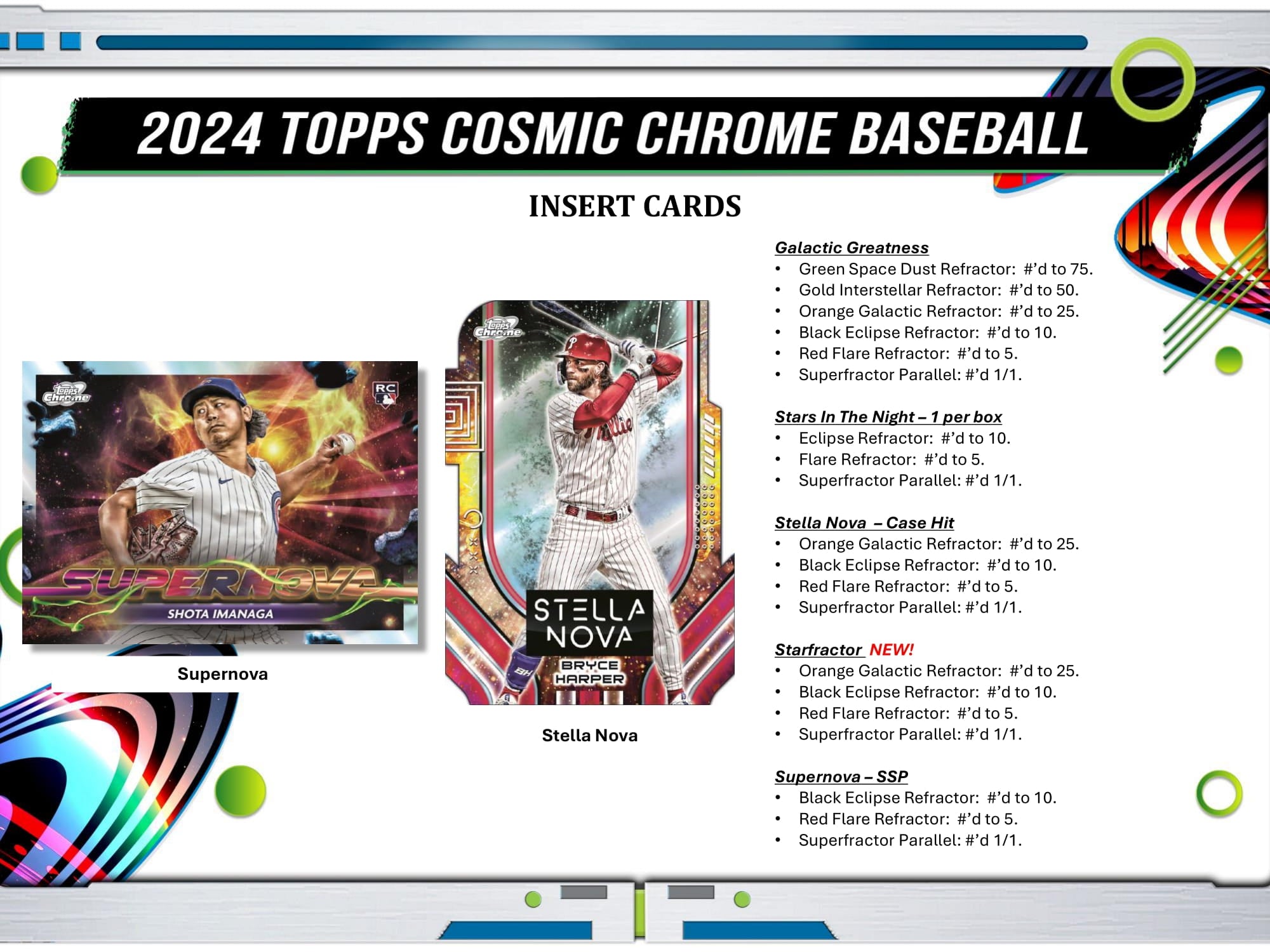 2024 Topps Cosmic Chrome Baseball Hobby CB Hobby