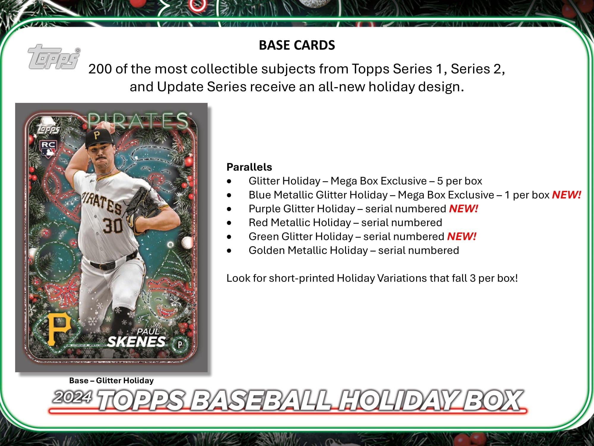 2024 Topps Baseball Holiday Mega Box CB Hobby