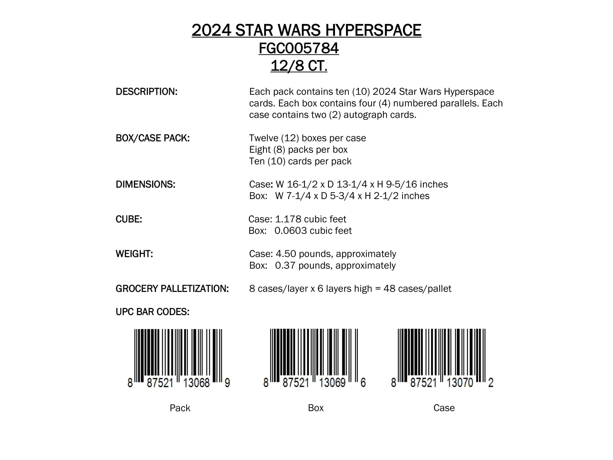 2024 Topps Hyperspace Star Wars Hobby Box – CB Hobby