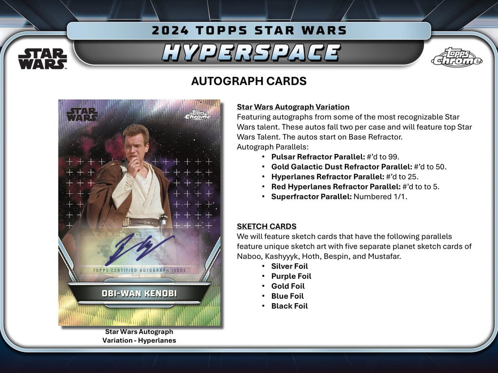 2024 Topps Hyperspace Star Wars Hobby Box – CB Hobby