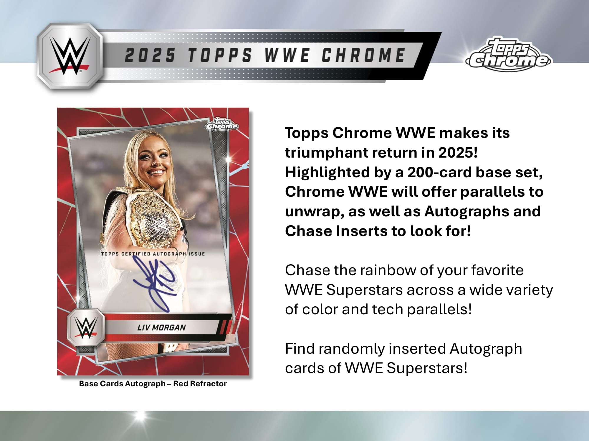 2025 Topps Chrome WWE Value Box CB Hobby