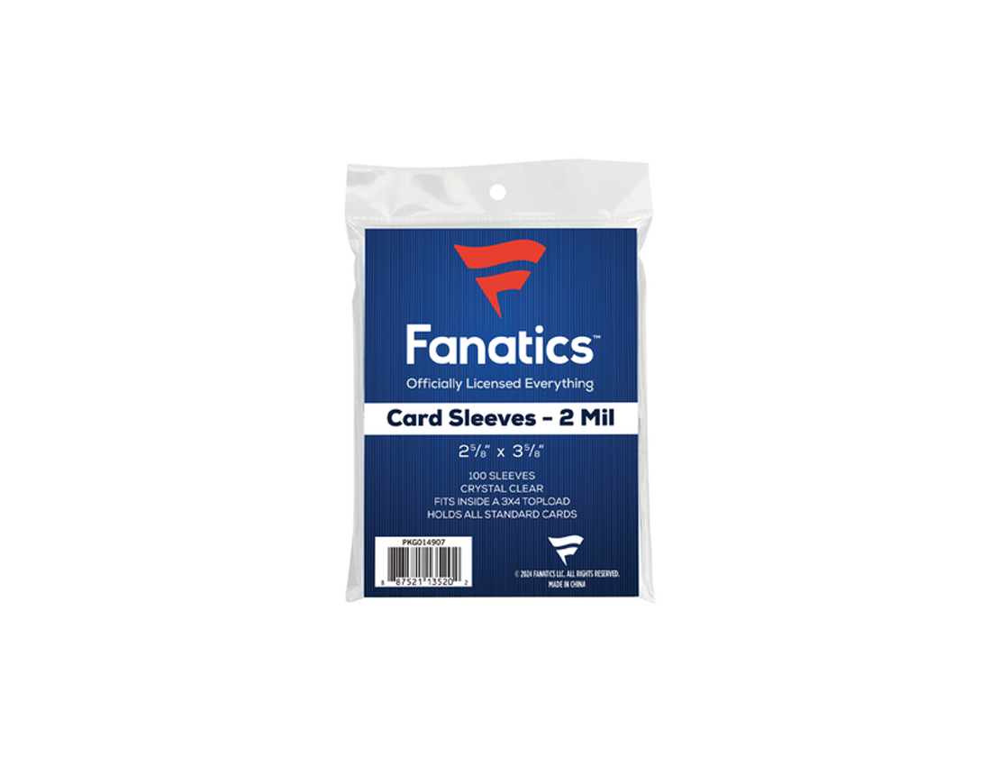 Fanatics Card Sleeves (100 ct) CB Hobby Fanatics Card Sleeves (100 ct) CB Hobby