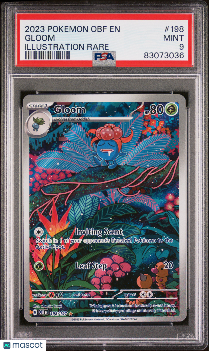 Pokemon Scarlet & Violet Obsidian Flames Gloom #198 Illustration Rare ...