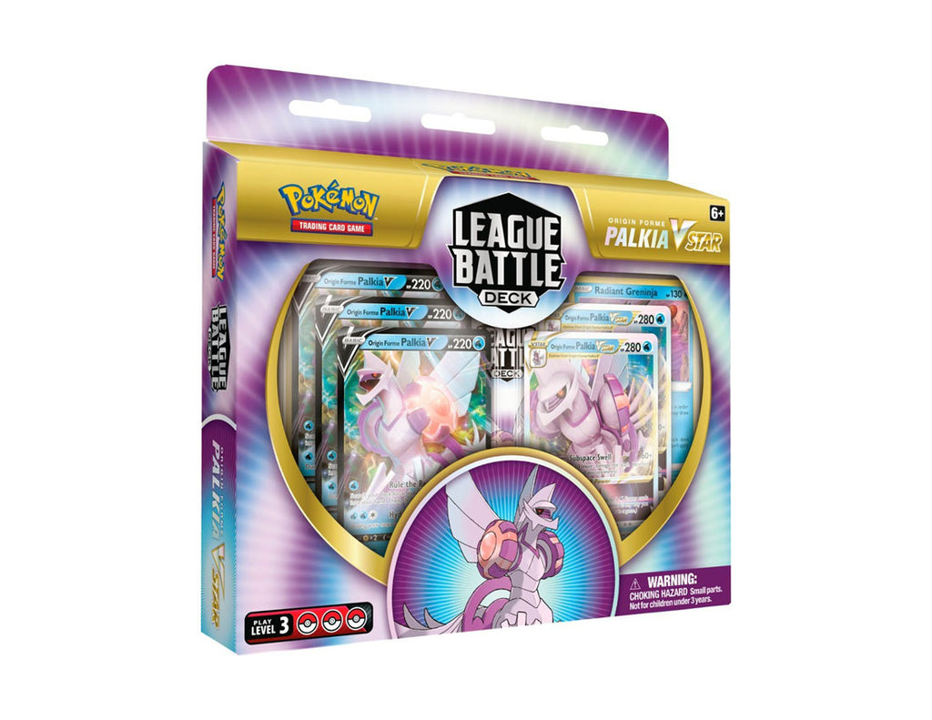 thumbnail interactive-video image 1 of Pokemon TCG: Origin Forme Palkia VSTAR League Battle Deck Code Card – New/Factory Sealed 1 of 4