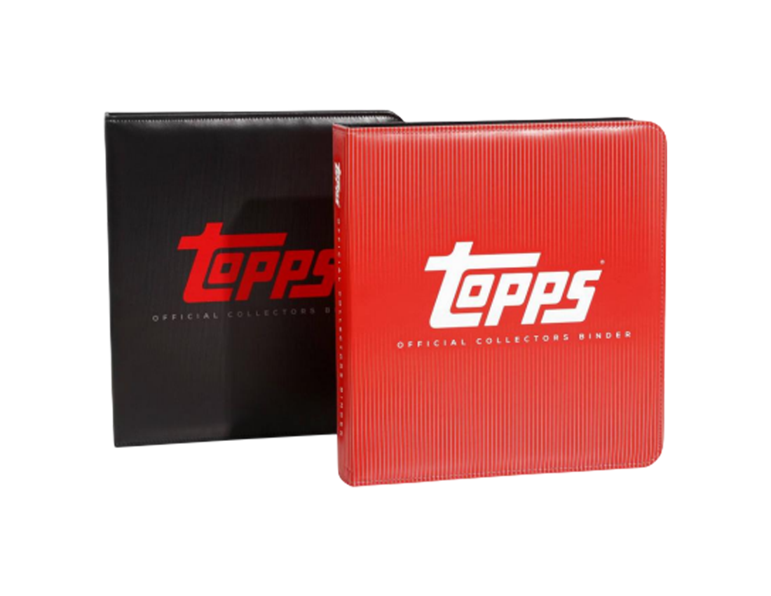 Topps Black Official Collectors Binder for Collecting Trading Cards, 360-Card Capacity, Acid-Free Design Topps Black Official Collectors Binder for Collecting Trading Cards, 360-Card Capacity, Acid-Free Design