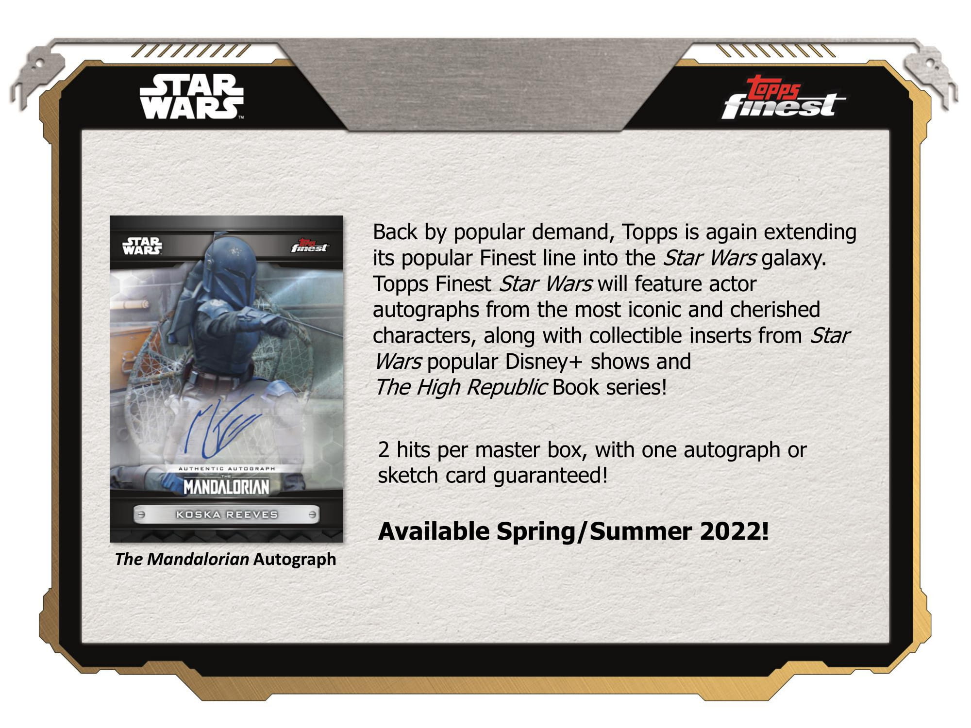 2022 Topps Finest Star Wars Hobby – CB Hobby