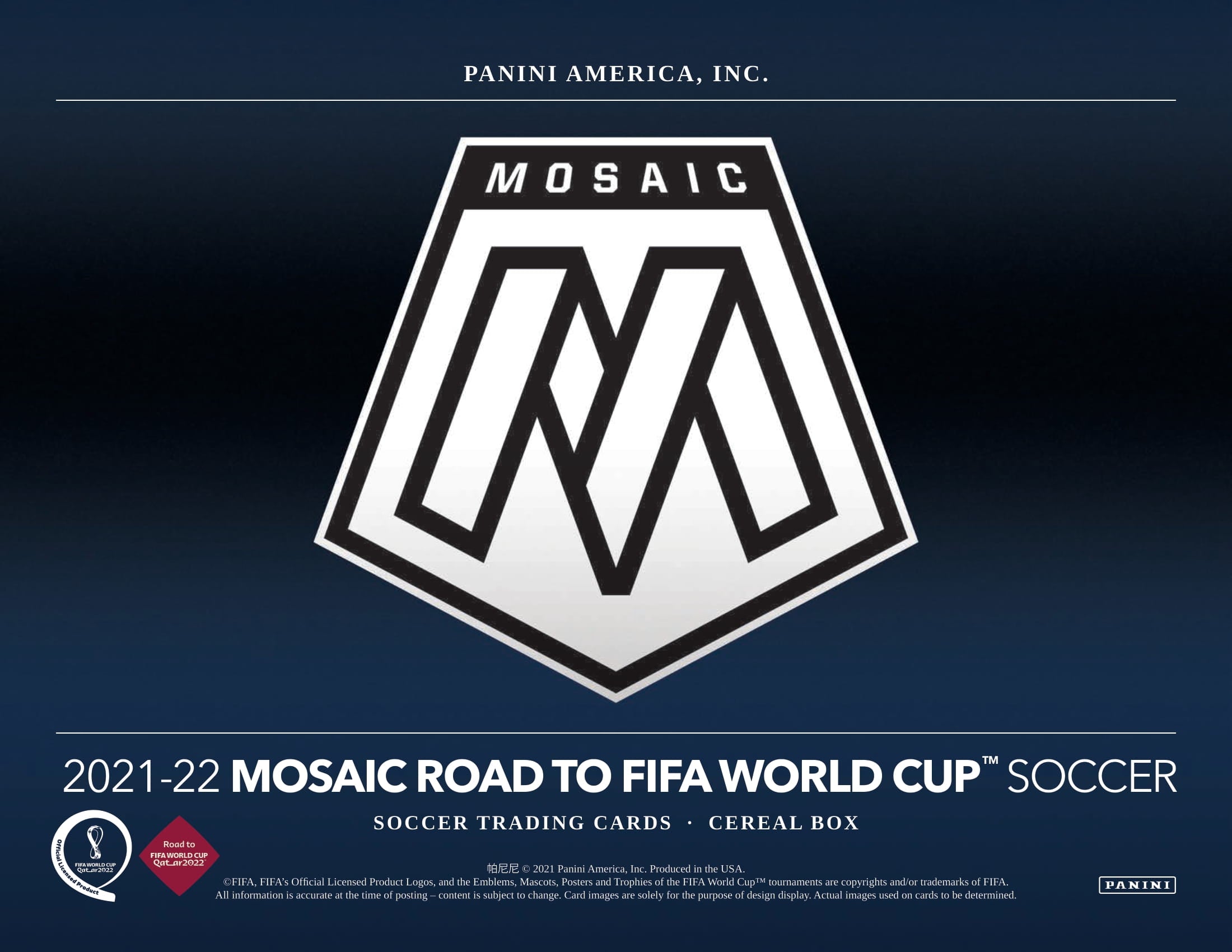 2021-22 Panini Mosaic Road to FIFA World Cup Soccer Cereal Box – CB Hobby