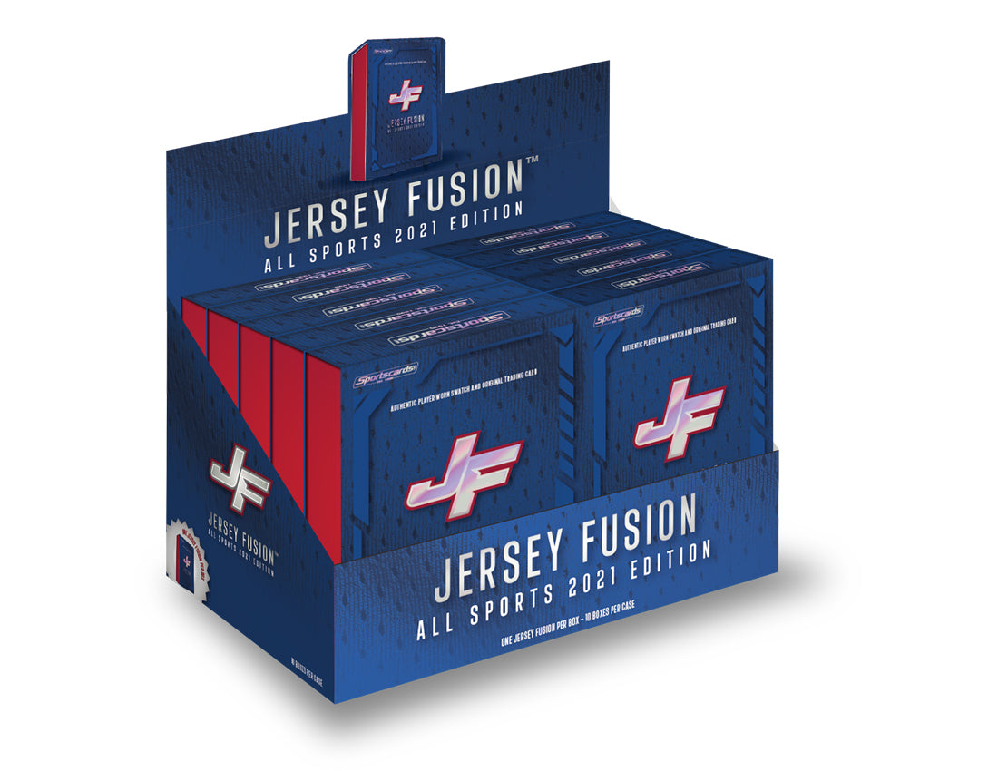 2021 Sportscards.Jersey Fusion Multi Sport Authentic, Original Trading Card  with a Game/Player Worn Swatch or Patch