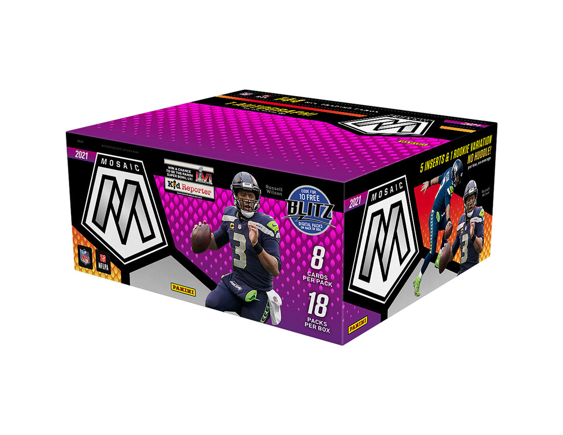 2021 Panini Mosaic No Huddle Football Hobby Box