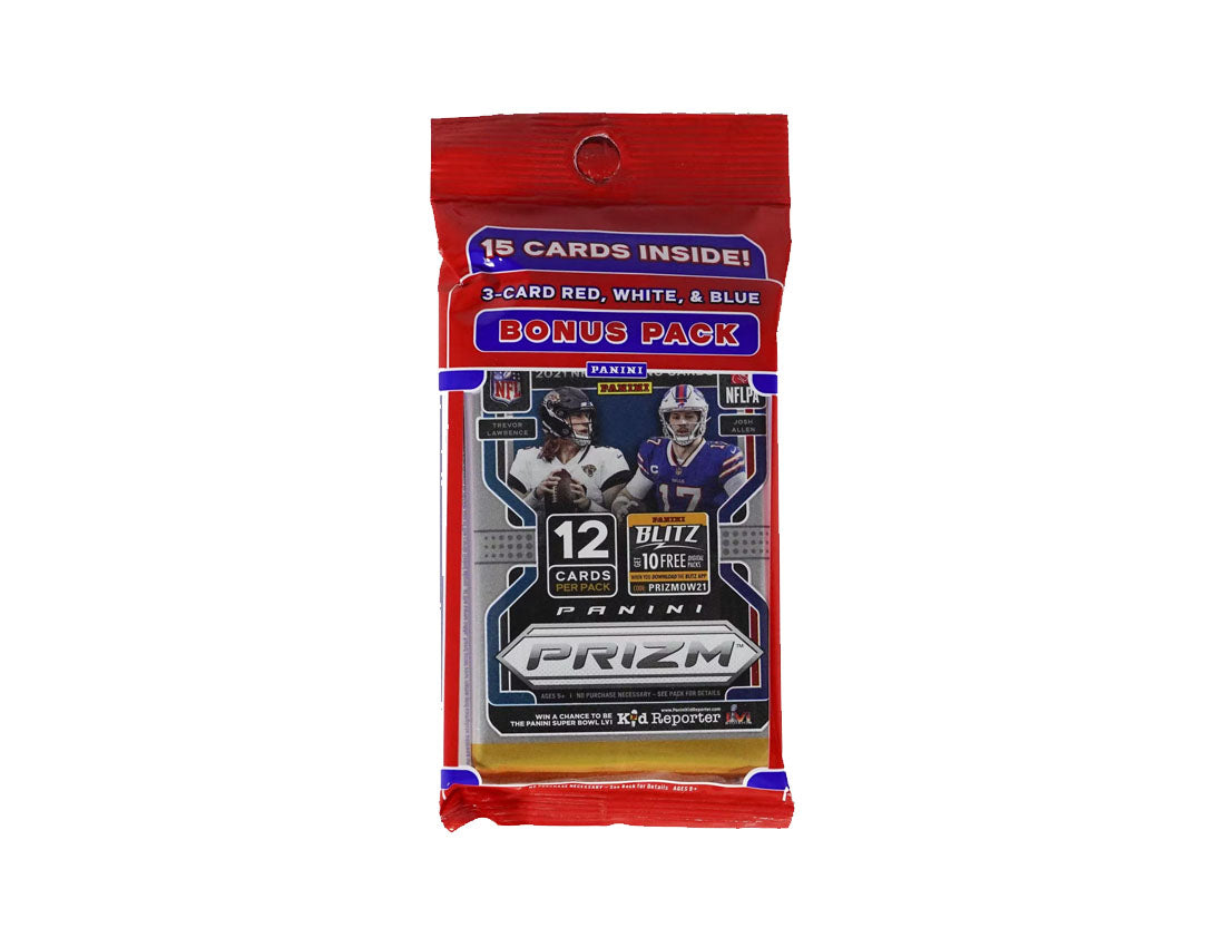 2021 Panini Prizm Football Cello Pack Plus Bonus Pack (15 Total Cards)