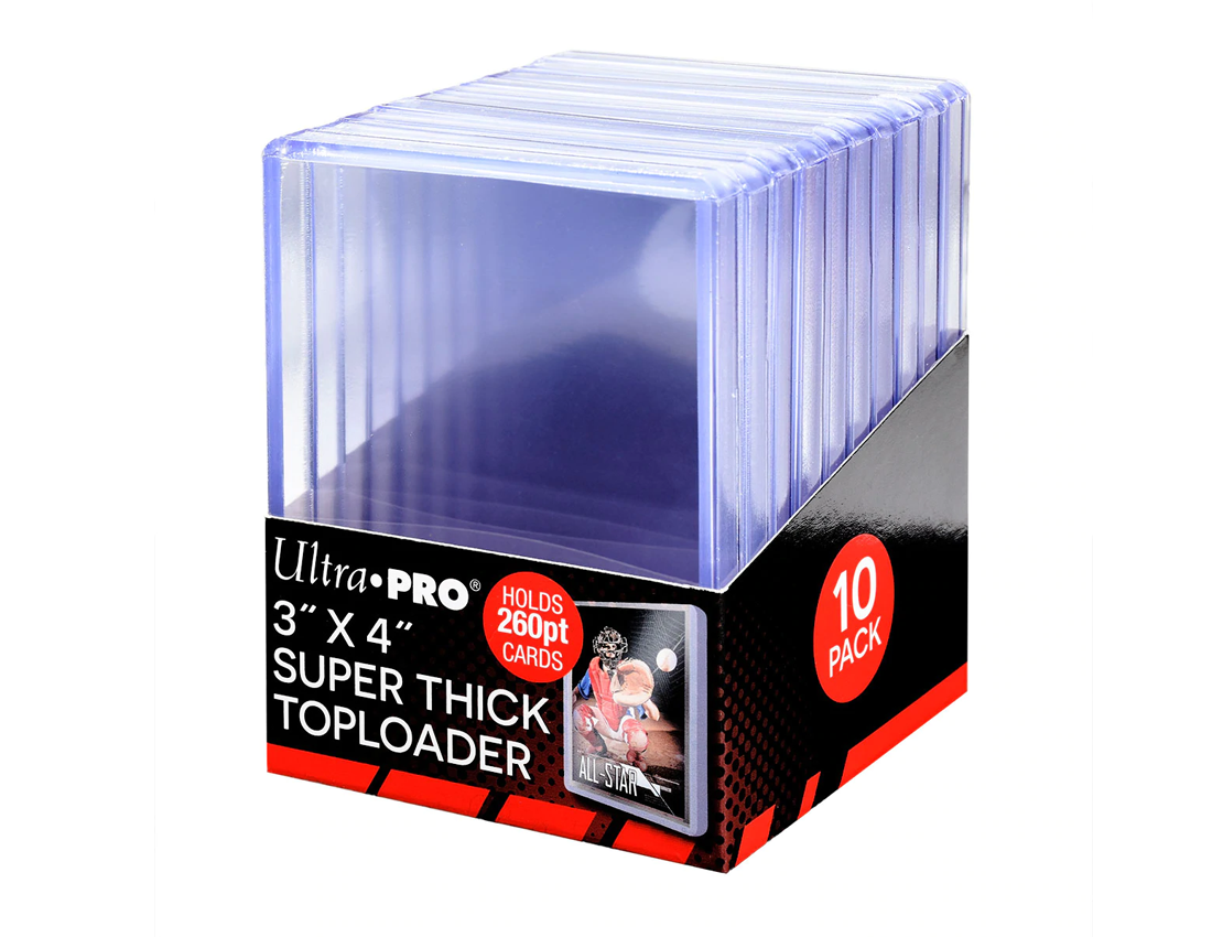 thumbnail image 2 of Ultra Pro 260pt Toploaders (10-Pack) – Heavy-Duty Clear Card Holders 2 of 6