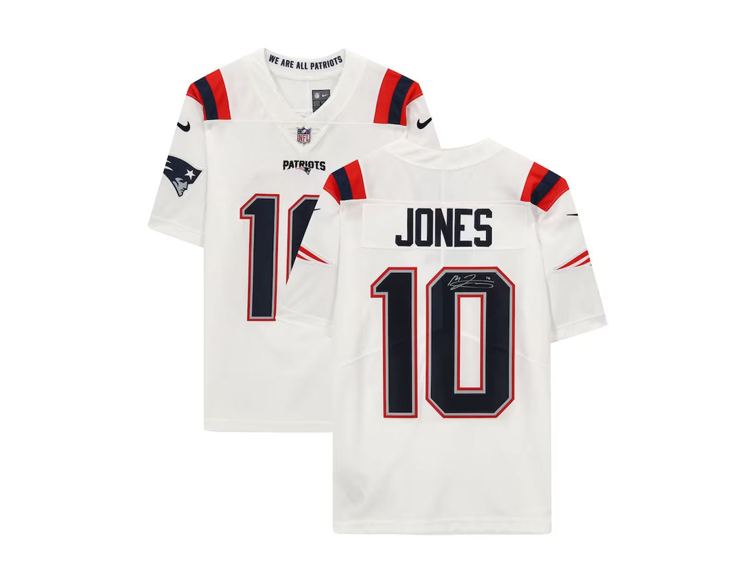 Mac Jones New England Patriots Autographed White Nike Limited Jersey – CB  Hobby